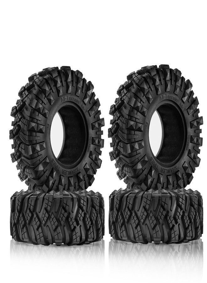Chanmoo 1.9 Crawler Tires RC Soft Rubber Mud Slingers Tyres For 1/10 Scale RC Rock Crawler Car Traxxas TRX4 Axial SCX10 II RC4WD D90 D110 TF2 Tamiya CC01 Gen8 1.9 inch Beadlock Wheels Rims 4PCS - Image 1